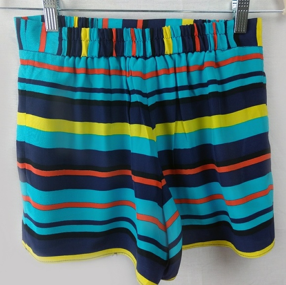 Nell Multi Colored Silk Shorts - Picture 2 of 4